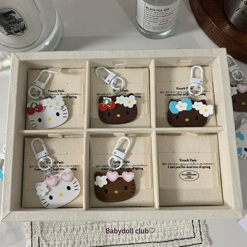 kitty钥匙扣合集！kt猫亚克力挂件卡通少女心挂饰情侣闺蜜礼物