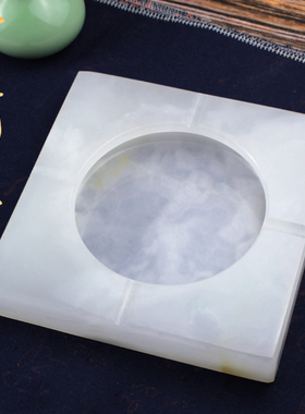 方形烟灰缸中式风高档装饰品摆件