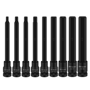 1/2内六方加长批头套筒内六角套筒电动扳手专用超硬旋具套筒150长