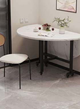 A9L餐桌圆桌折叠家用饭桌酒店圆台餐桌实木颗粒板圆转盘面板吃饭