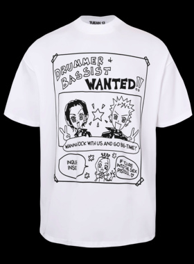 olioni  NANABLACKSTONES乐队招募海报二次元动漫情侣短袖透气