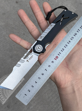 SHOOZIZ出口战术户外露营防身刀具折叠刀高硬度锋利小刀前置快开