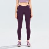 PATAVINITY裸感健身裤 瑜伽运动提臀打底裤 女士鲨鱼裤 高腰紧身裤