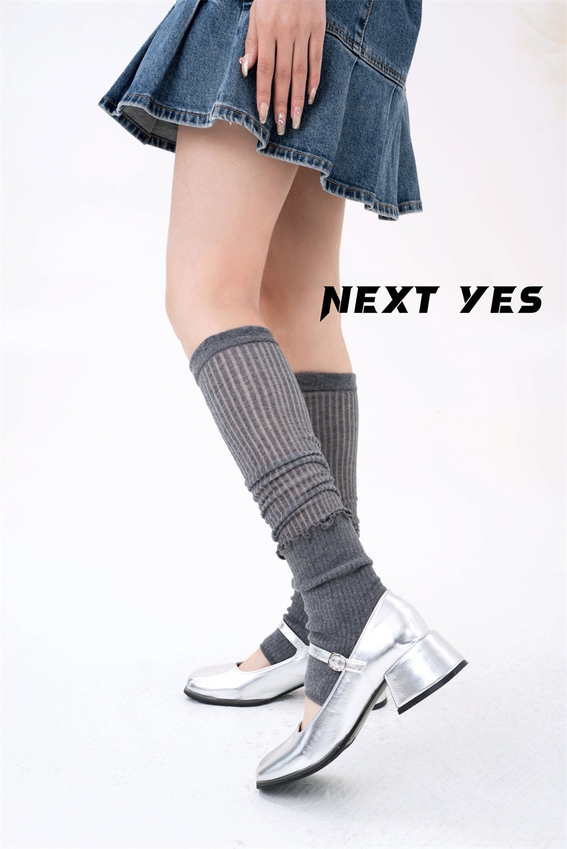 韩版新款木耳边踩脚堆堆袜套木耳花边装饰可甜可咸可堆堆可过膝袜