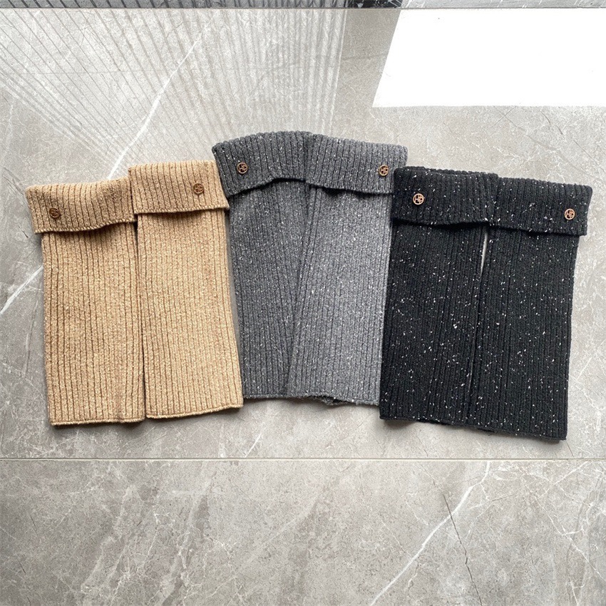 韩网helder混色点点羊毛麻花袜套腿套金扣袖套保暖护臂套时尚女袜
