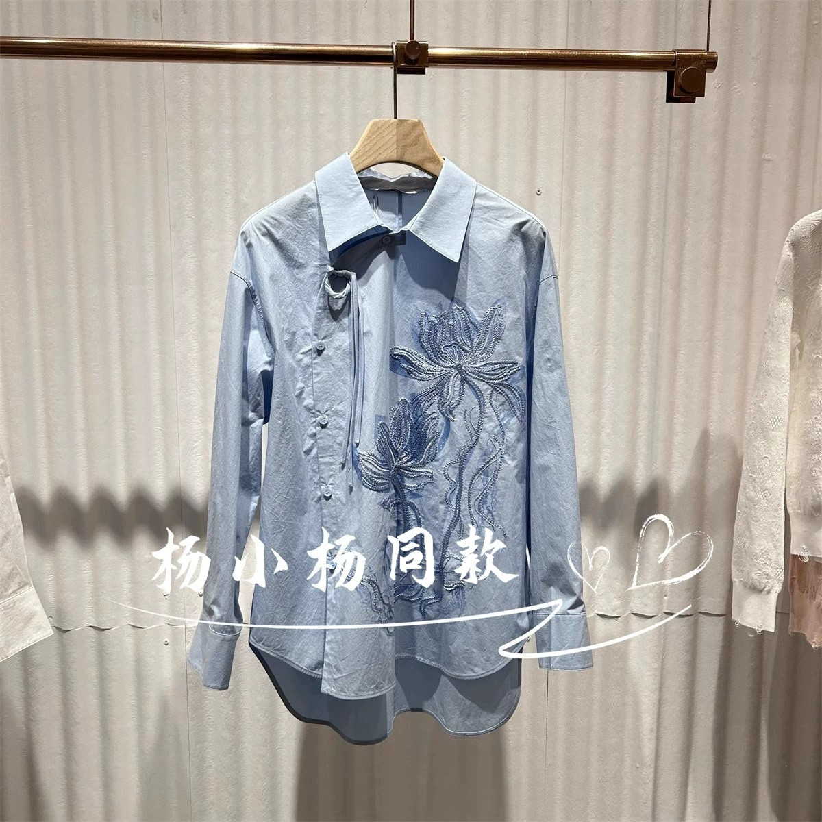 【商场同款】2025春季纯棉中式洋气衬衫宽松刺绣衬衣BDS1CD1401