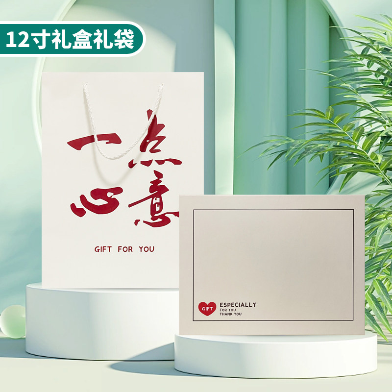 ins风礼盒礼袋套装原创收纳盒送人照片书配套礼物包装盒伴手礼盒