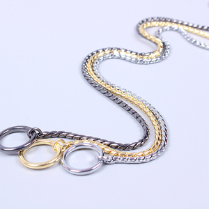 宠物狗狗赛级P链金属蛇形防夹毛泰迪金毛中小型犬控制链训练项圈