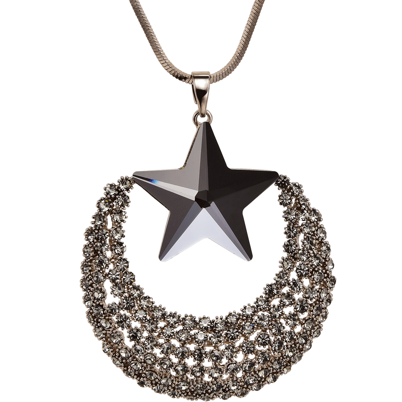 长款百搭高端大气风挂件毛衣链