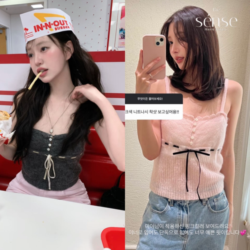 季新款甜美系带抽绳蕾丝上衣