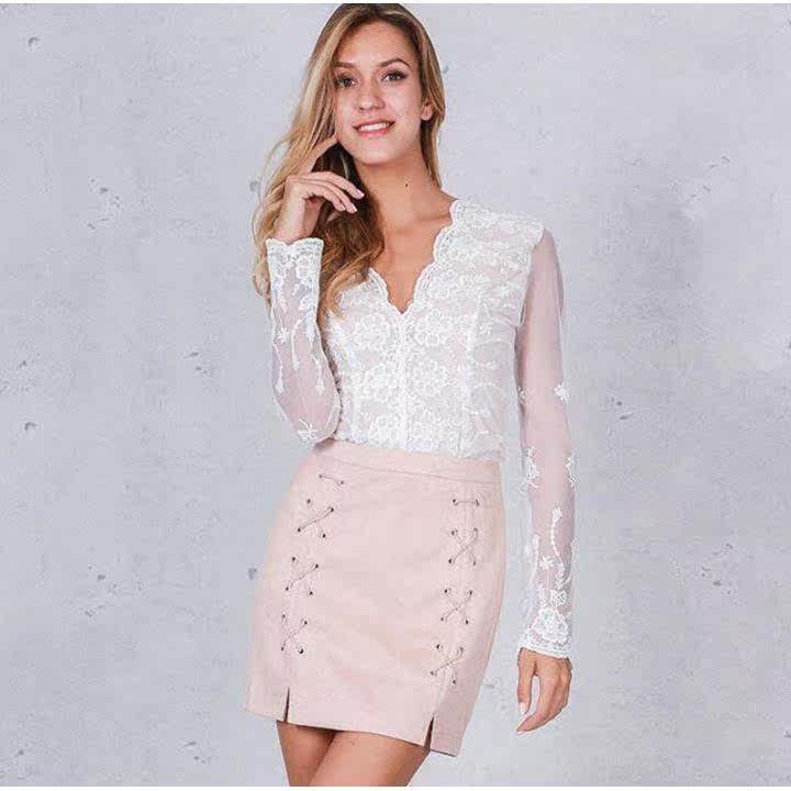 Women Autumn Lace-up encil Skirt ocon Short skirts Autumn Skirtin the Women's clothing/Boutique , Skirts  category - from Buy2taobao.com to provide professional Taobao agent buy service