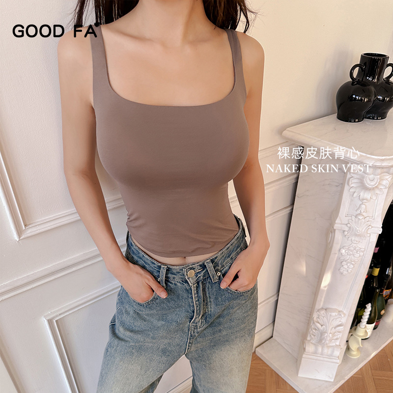 GOODFA女士胸垫吊带背心