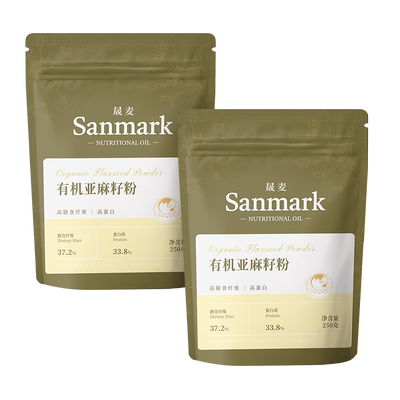 晟麦有机熟亚麻籽粉种子循环粉