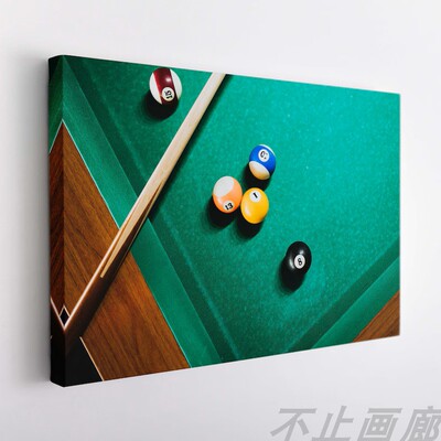 台球Basketball Ping Pong Pool Badminton Frameless Wall Art
