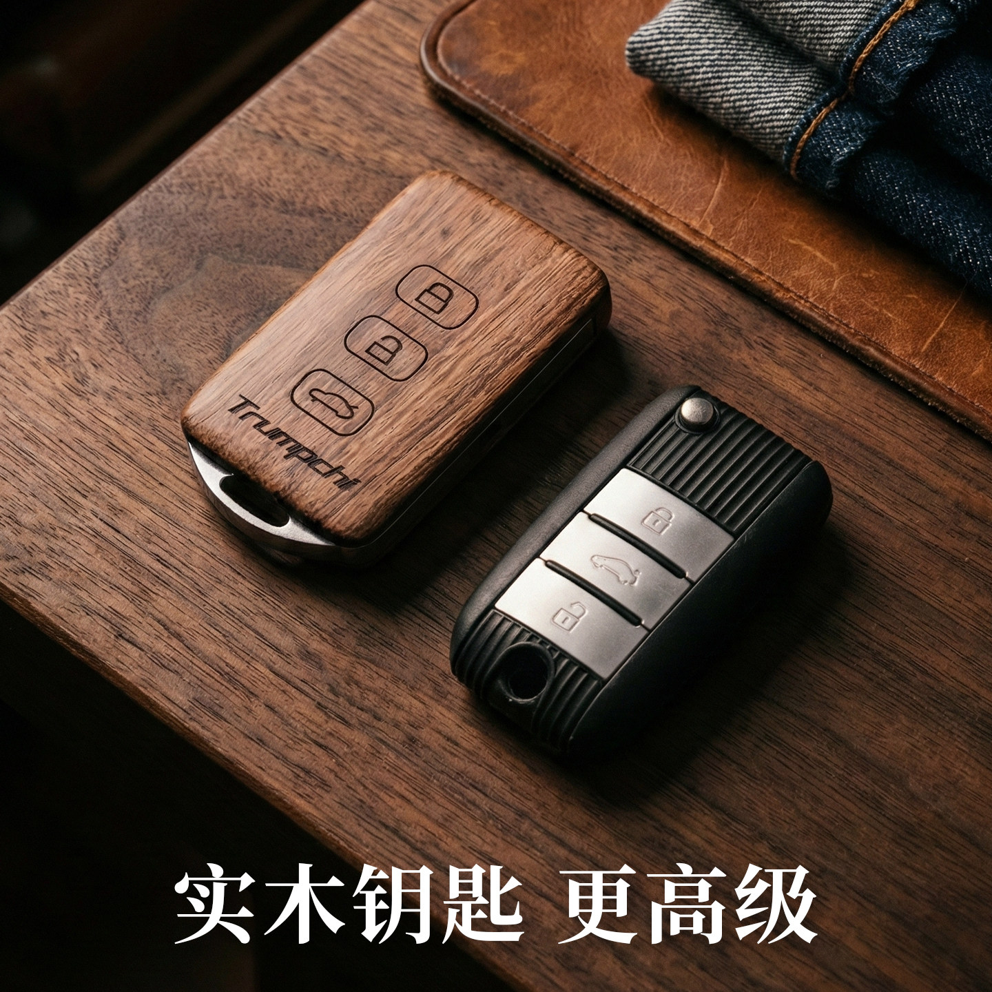 荣威RX5钥匙套I5改装D7壳D6名爵MG5包MG7定制黑檀高端汽车用品