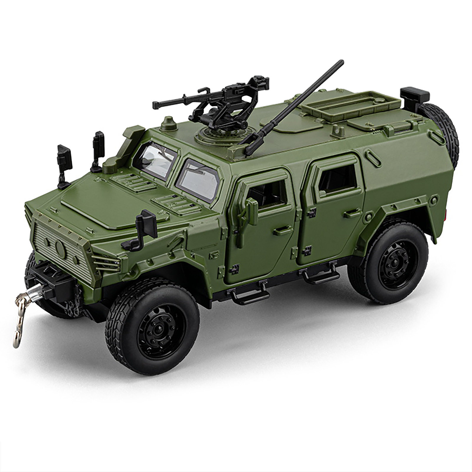 （哇噢定制）1:32猛士装甲车合金车模回力声光音效男孩玩具小礼物