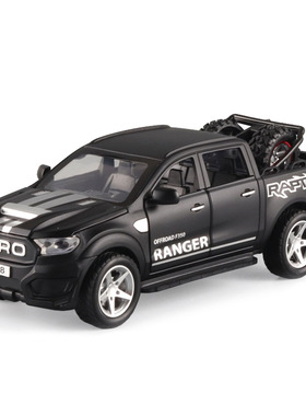 （哇噢定制）1:32福特F350合金车模 备胎可拆回力声光儿童玩具车