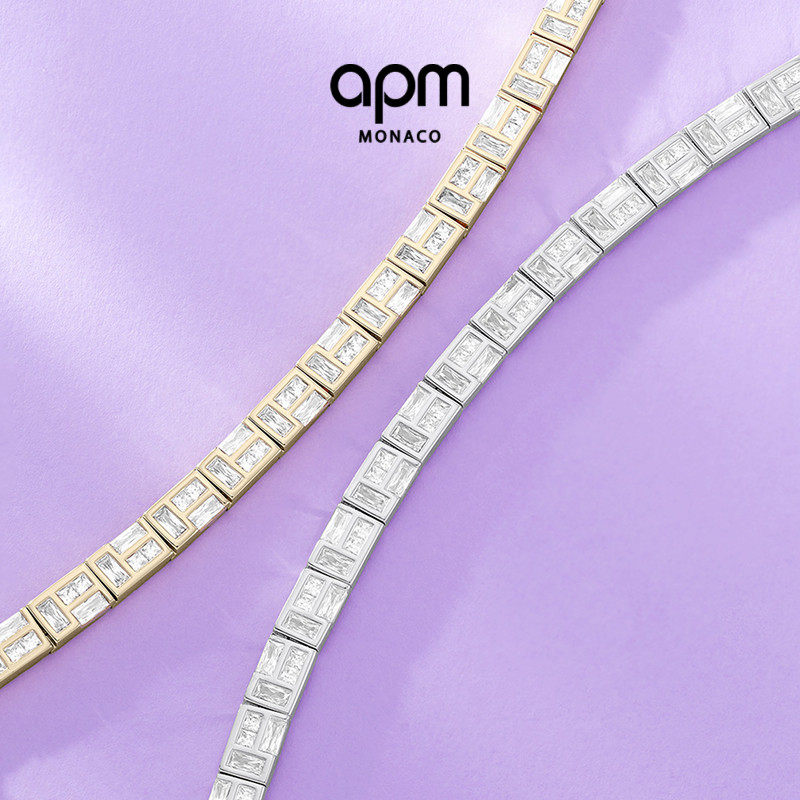 [杨紫同款]APM Monaco Ice冰块手链金黄手饰中性风送