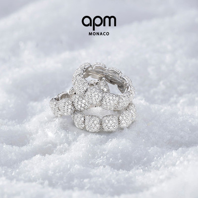 [杨紫同款]APM Monaco Flocons de neige戒指女雪花新品新年礼物