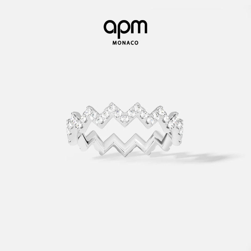 APMZ字型戒指女个性设计感礼物