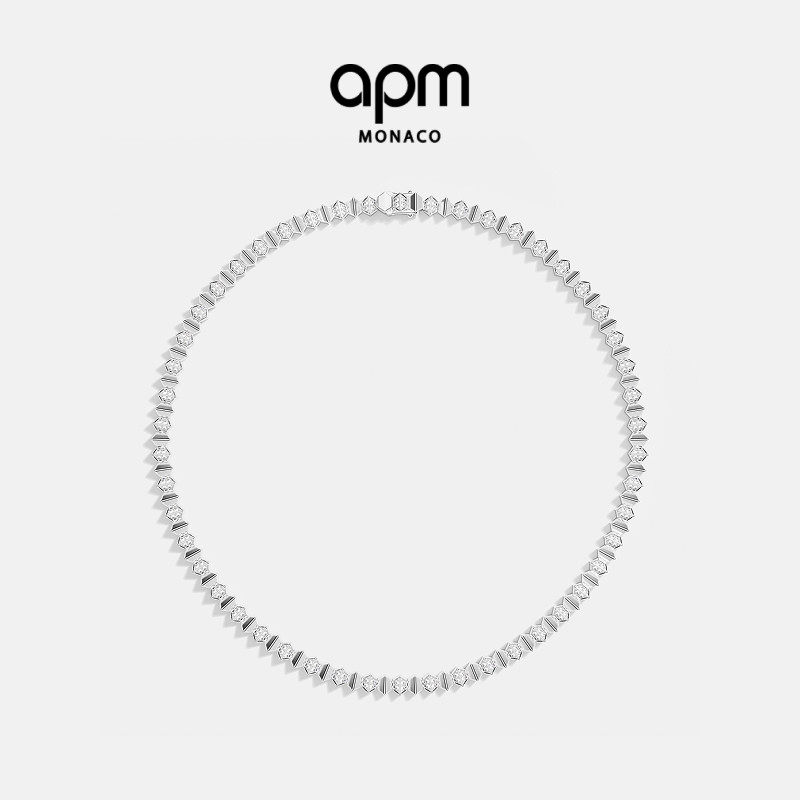[杨紫同款]APM Monaco银白色Up and Down项圈