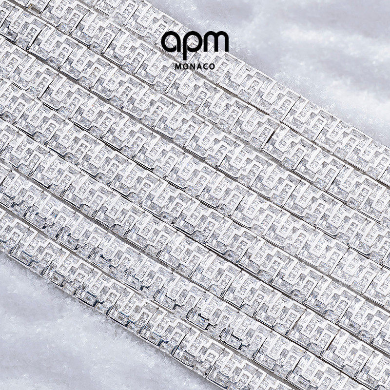 [杨紫同款]APM Monaco宽版Ice冰块手链手饰中性风新品