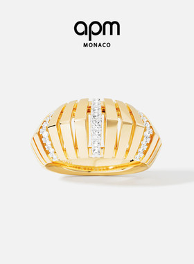 [周翊然同款]APM Monaco Rayon de Soleil戒指金黄色手饰新年礼物