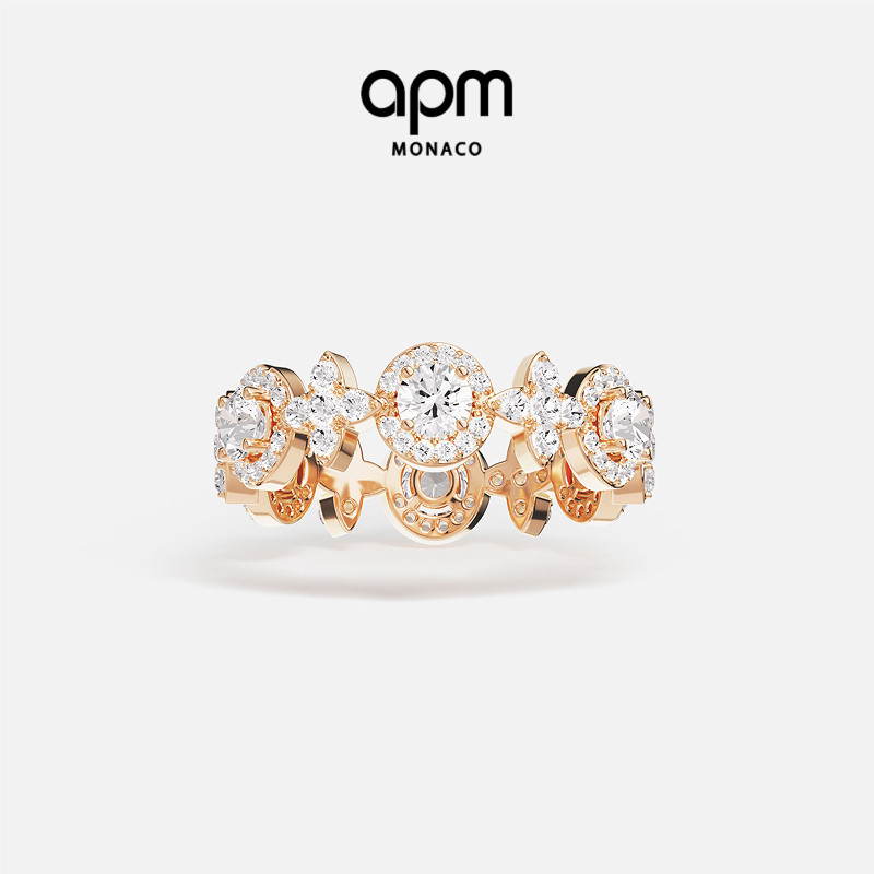 [新品]APM Monaco玫瑰金Météorites Glamour戒指白雪公主情侣戒图片