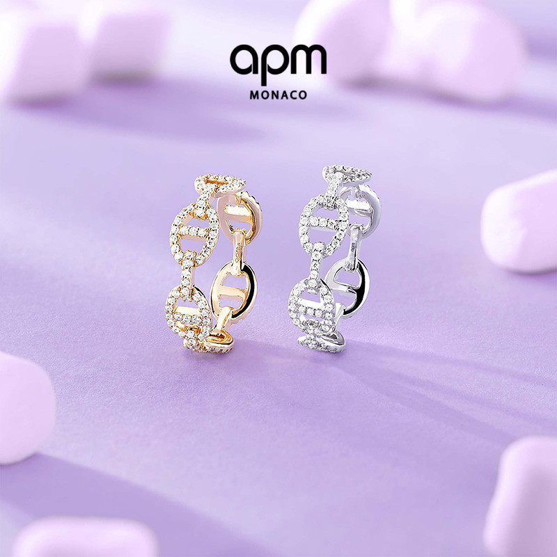 APM Monaco Maille Marine经典猪鼻子戒指高