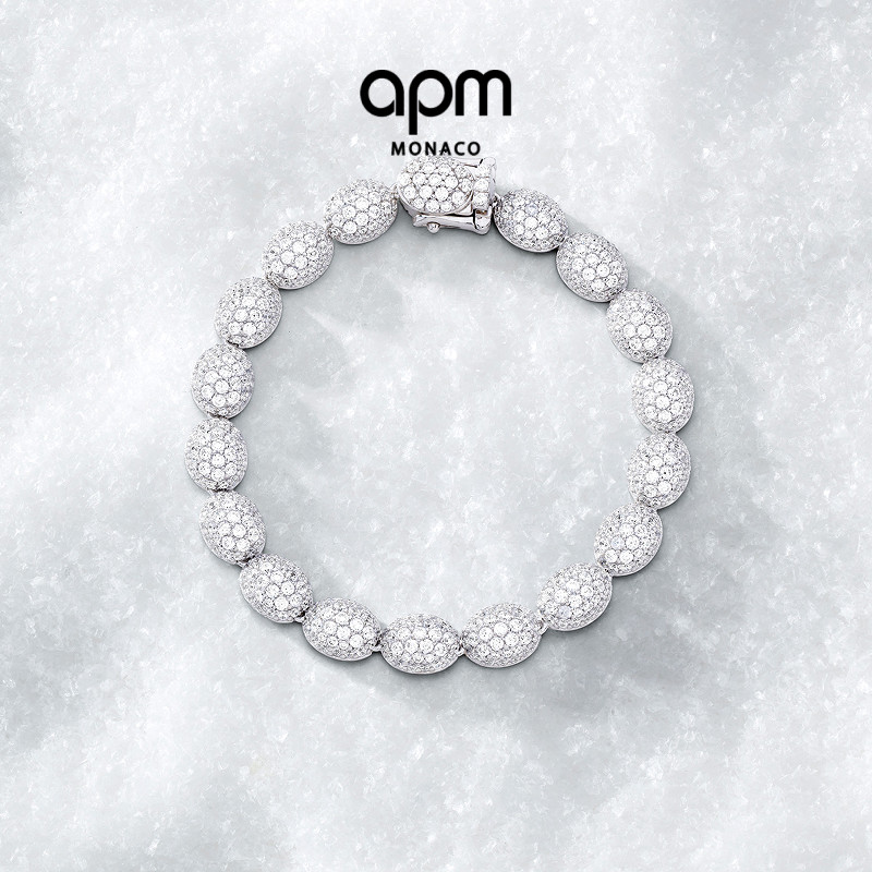 [周翊然同款]APM Monaco Flocons de neige宽版手链新品圣诞礼物