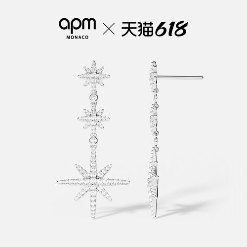APM六芒星耳环女设计感