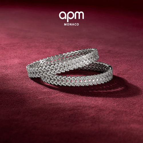[杨紫同款新品]APM Monaco Couture双环手镯精致时尚叠戴麦穗礼物