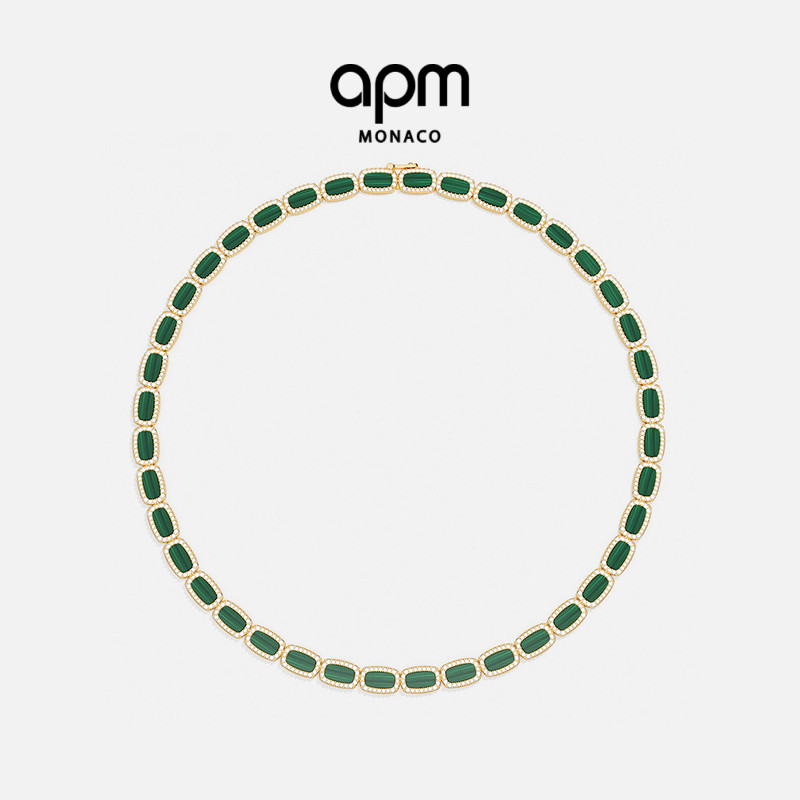 APMMonaco孔雀石项圈