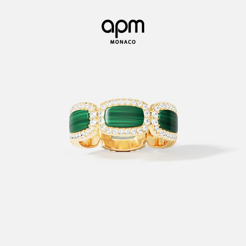APMMonaco孔雀石戒指