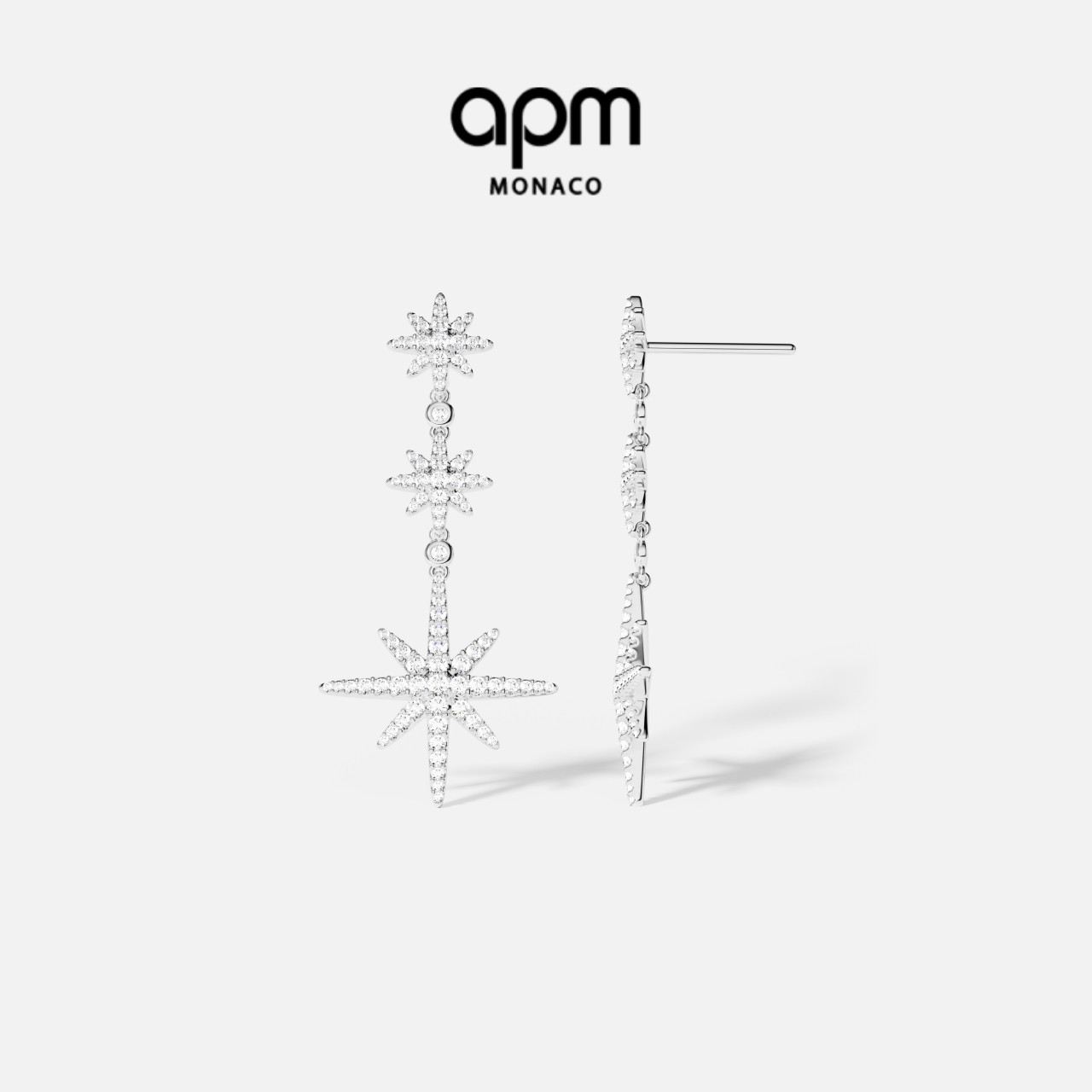 APM六芒星耳环女设计感