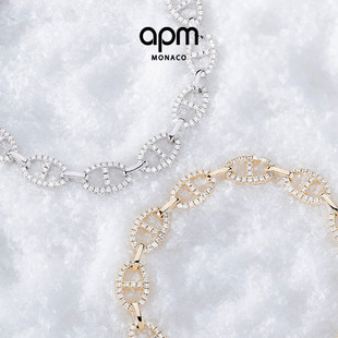 Marine手链个性 Maille 气质手饰送人生日新年礼物 Monaco APM