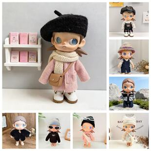 仅衣服 zsiga可动人偶向往之处bjd玩偶娃衣1/8嘎子姐桃雾粉大衣