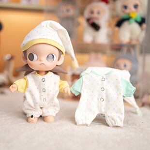 zsiga可动人偶向往之处bjd玩偶娃衣1/8嘎子姐连体睡衣+睡帽套装萌