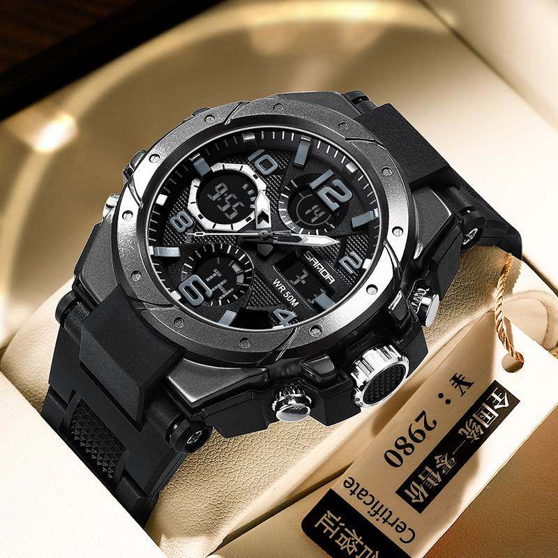 钢铁之心手表男款高中学生青少年潜水户外运动高级感男士机械电子