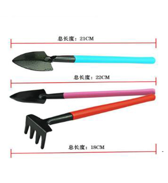 Home gardening tools three piece flower pot soil loosening tools home gardening flower spade garden soil plowing shovel