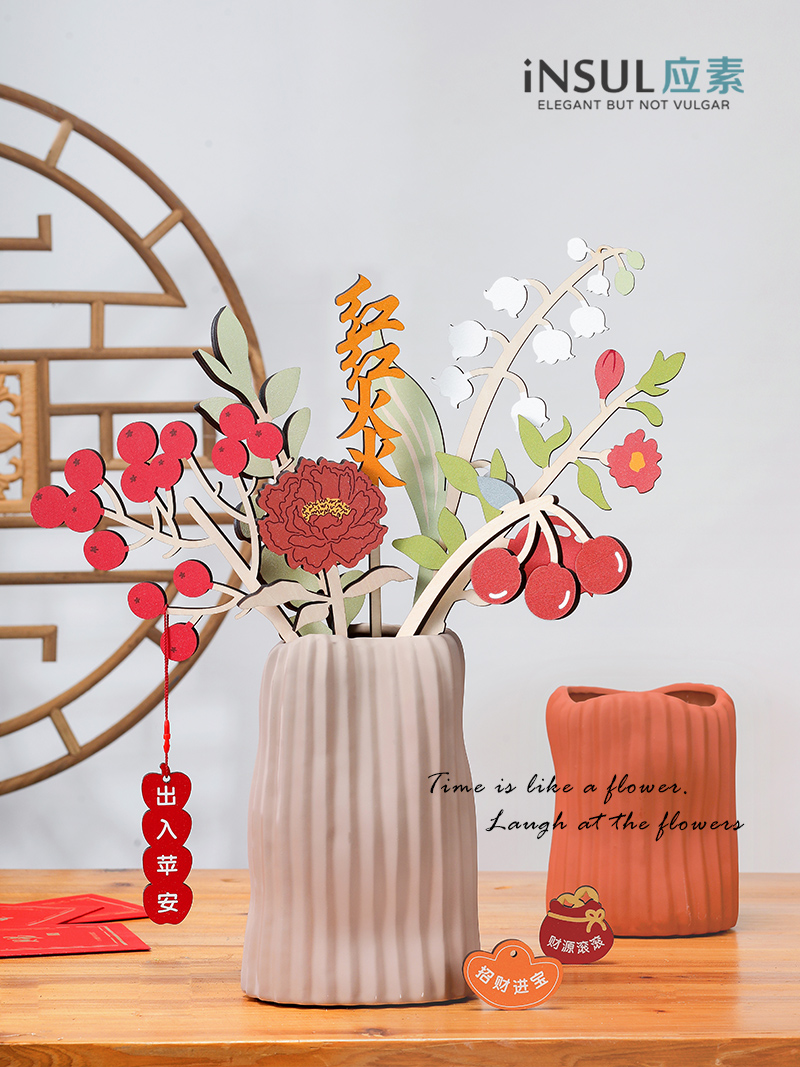 应素仿真花客厅店铺新年乔迁摆件