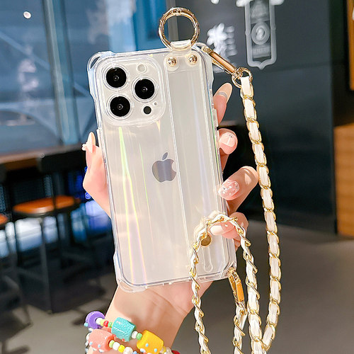 手腕带/斜挎背带/透明镭射防摔/