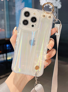 适用苹果16promax手机壳iPhone15promax斜挎背带16pro透明14挂绳13女款12手腕带11支架16防摔15pro套硅胶14pm