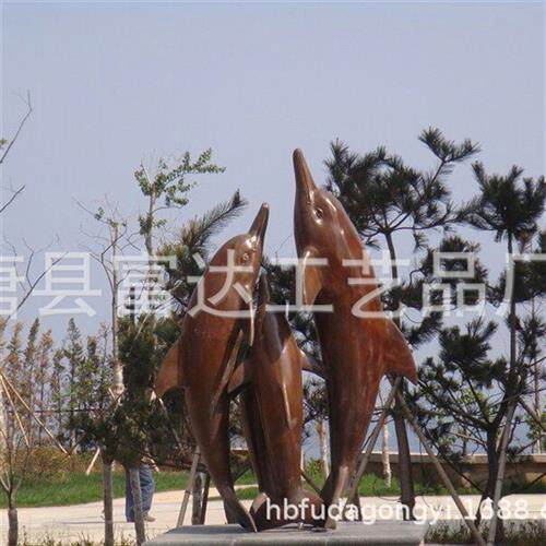 售楼部摆件铜狮小区绿地金属动物铜鹿大象海豚喷泉别墅故宫狮铸铜