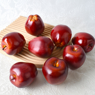 仿真蛇果水果模型假苹果红苹果道具橱柜装饰摆件教具玩具道具拍摄