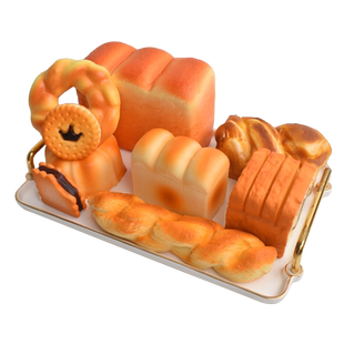 仿真面包模型假面包食物橱窗展示小面包装饰摆件拍照道具软香玩具