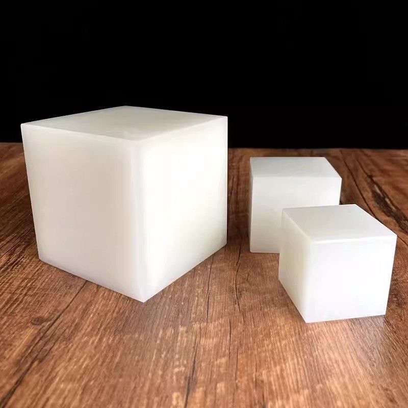玉玺印章摆件天然白玉玉石四方体可定制刻字篆刻私章绘画玉石方块