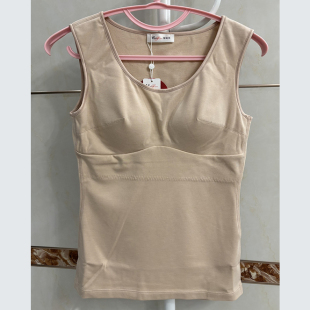 特价 曼妮芬专柜正品 女士免穿文胸中厚磨毛带杯保暖背心20211048
