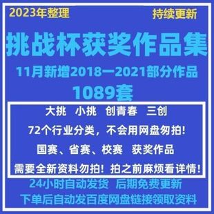 互联网创新创业大赛挑战杯获奖作品集PPT模板创新创业计划书