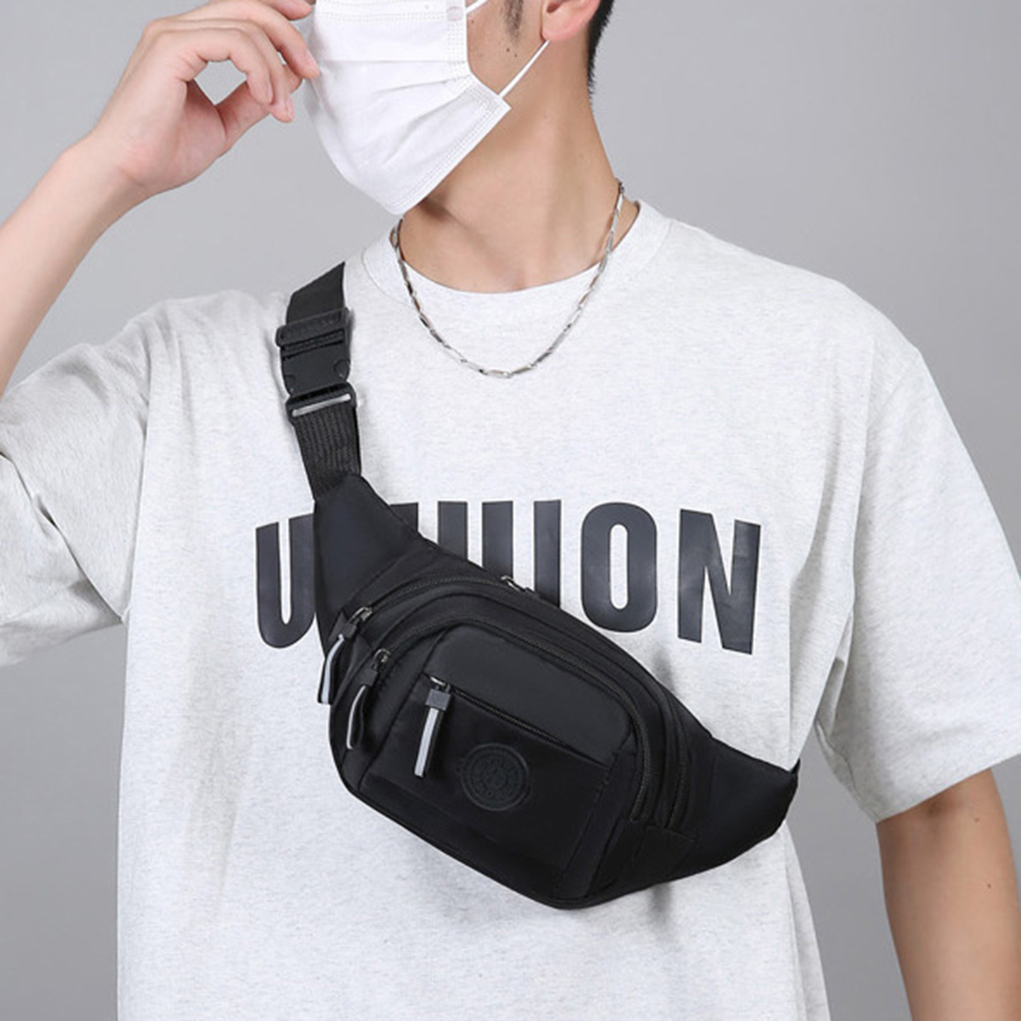 防水尼龙大容量户外运动腰包